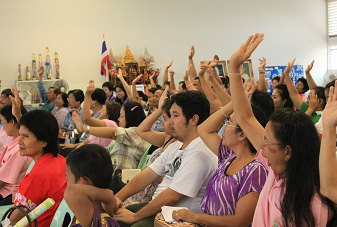 ภาพผู้เข้าร่วมอบรมให้ความร่วมมือกับวิทยากรเป็นอย่างดี